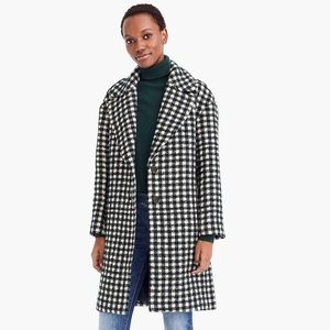 J.Crew Oversized Top Coat in Check Tweed 10